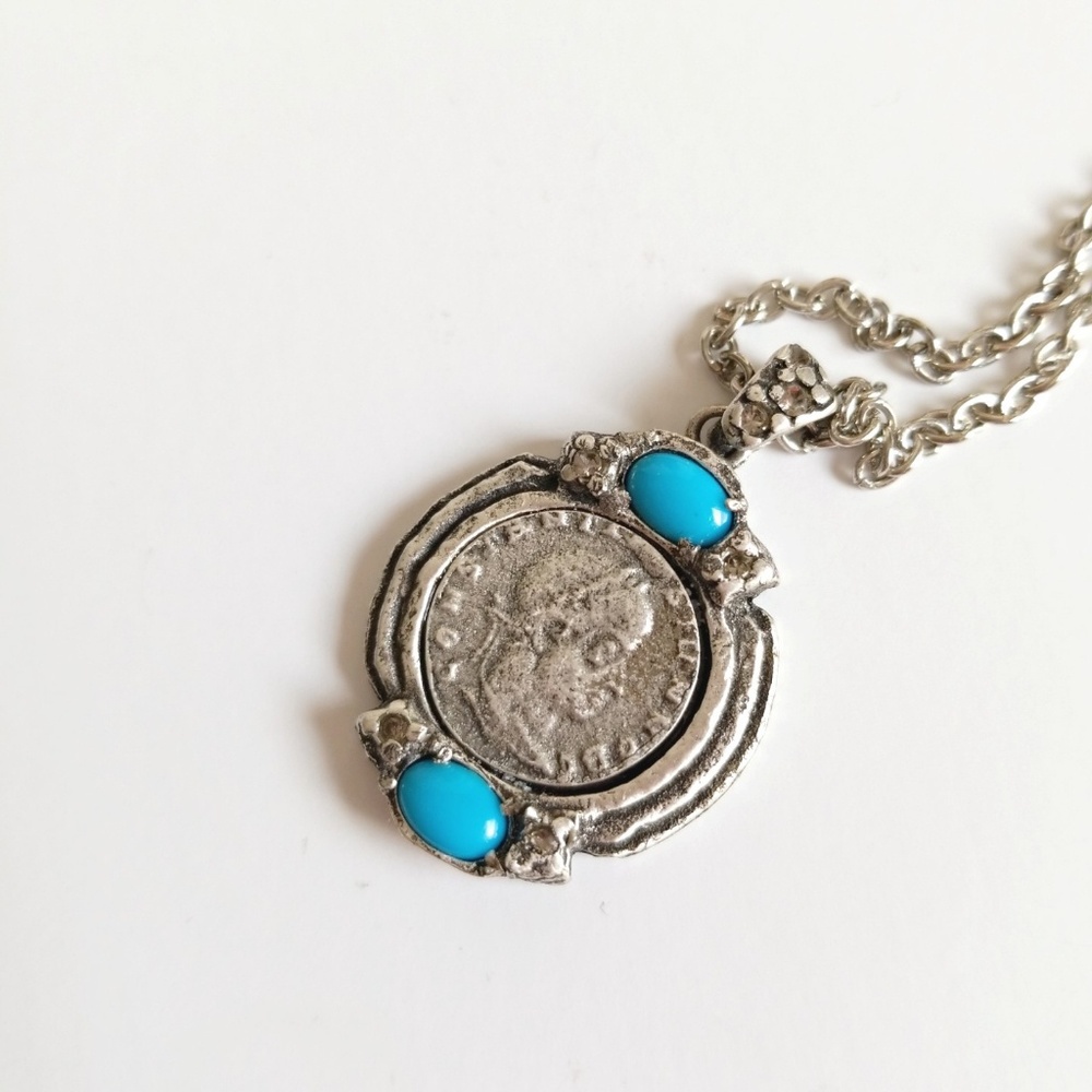 Free People Medallion Stone Necklace